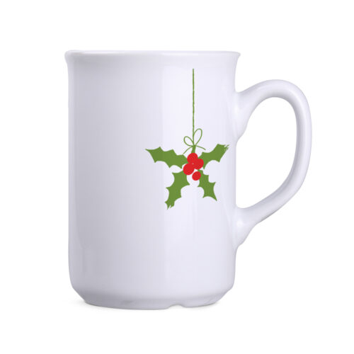 Kubek białe Santa 220 ml kubki z logo na Jarmark święta